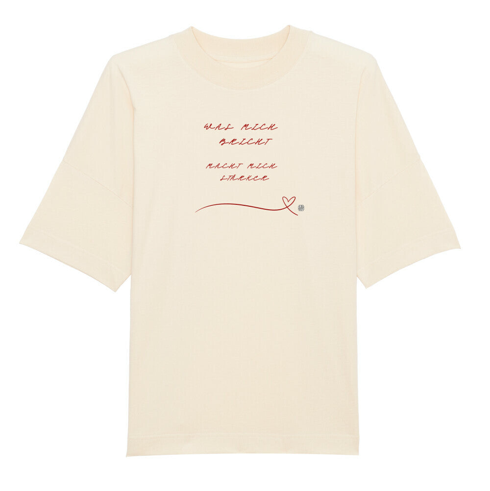 Oversized T-Shirt "STÄRKE" Beige STYL-NOW