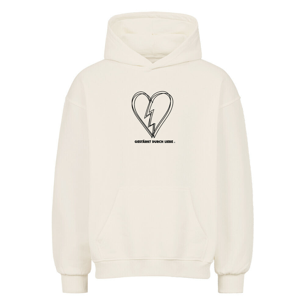 Oversized Hoodie "Gestärkt durch Liebe" Natural Raw STYL-NOW