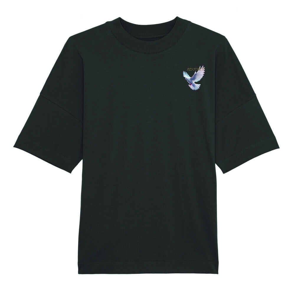 Oversized T-Shirt "RESTORED" Schwarz STYL-NOW