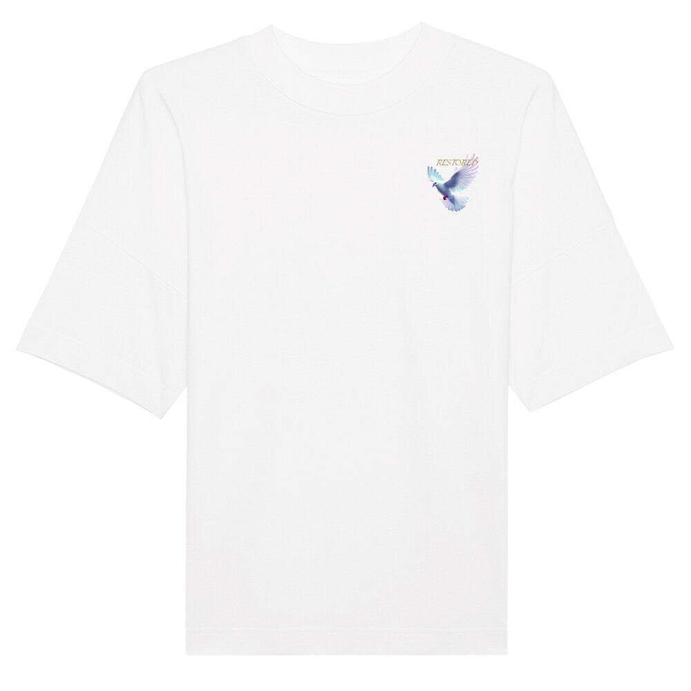 Oversized T-Shirt "RESTORED" Weiß STYL-NOW