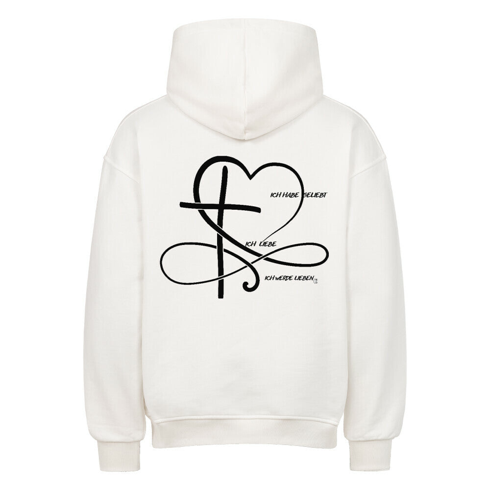 Oversized Hoodie "UNENDLICHE LIEBE" Weiß STYL-NOW