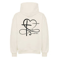 Oversized Hoodie "UNENDLICHE LIEBE" Natural Raw STYL-NOW