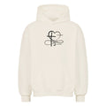 Oversized Hoodie "UNENDLICHE LIEBE" Natural Raw STYL-NOW