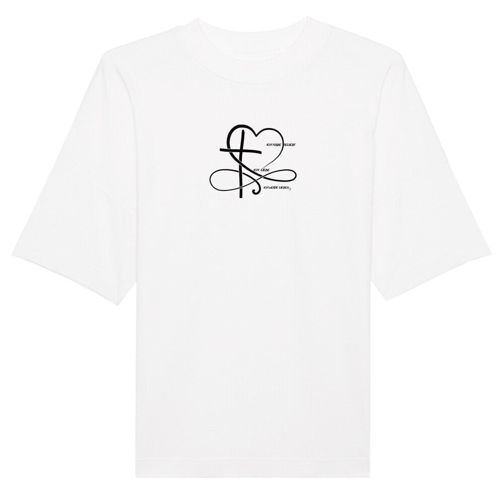 Oversized T-Shirt "UNENDLICHE LIEBE" Weiß STYL-NOW