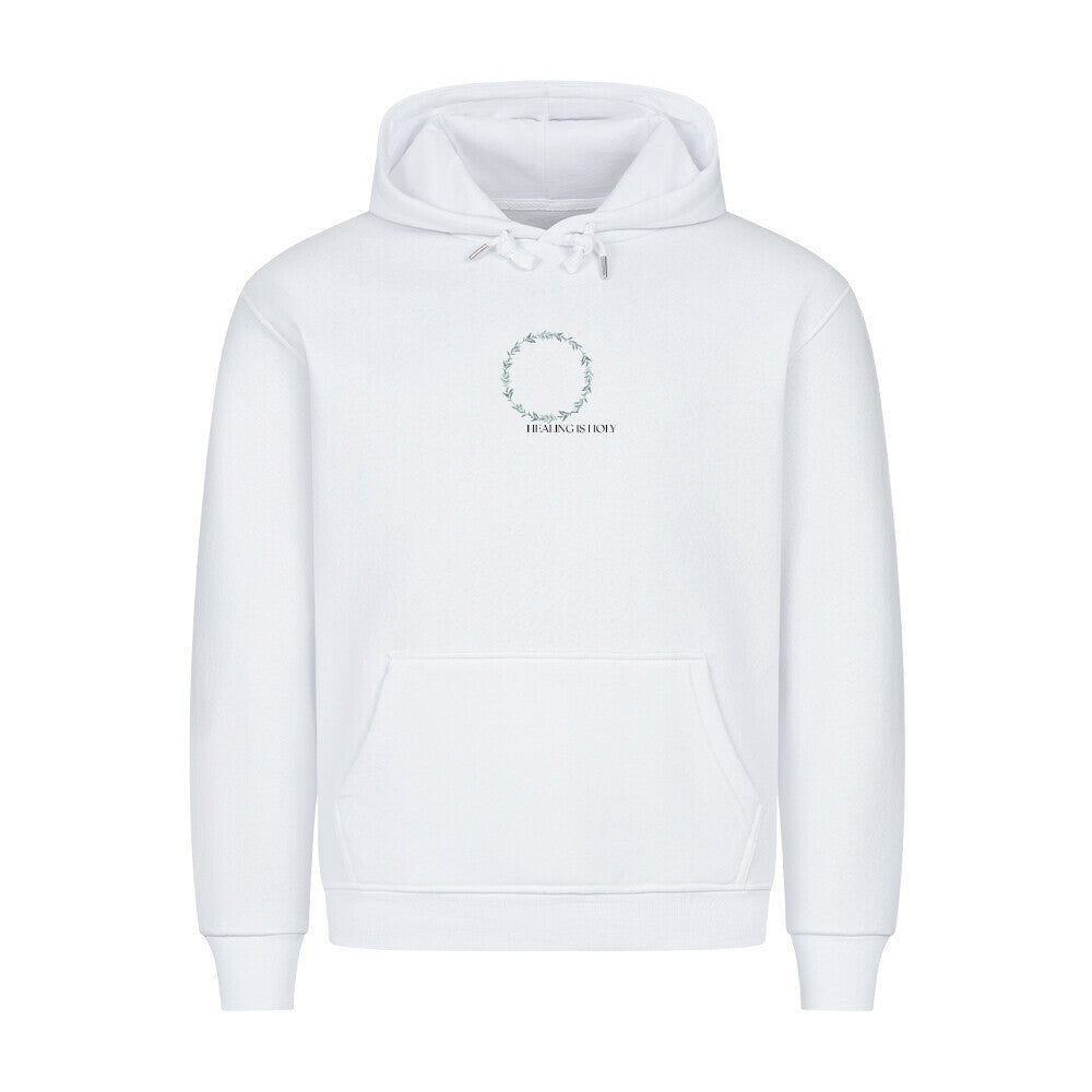 Hoodie "HEALING IS HOLY" Weiß STYL-NOW