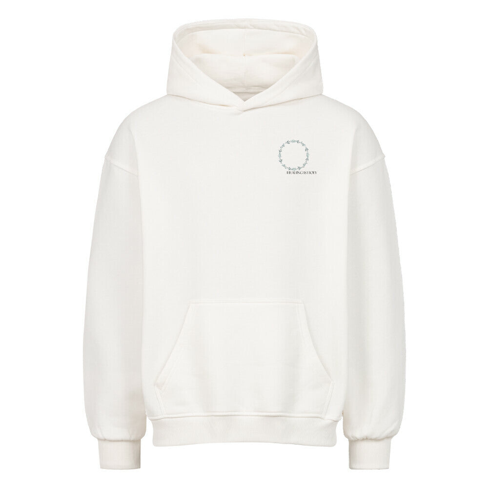 Oversized Hoodie "HEALING IS HOLY" Weiß STYL-NOW