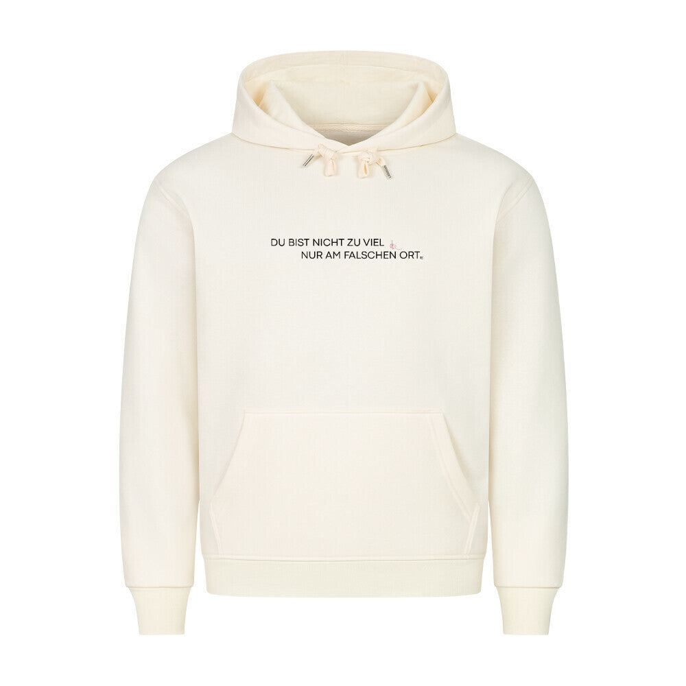 Hoodie "Nicht zu viel" Beige STYL-NOW