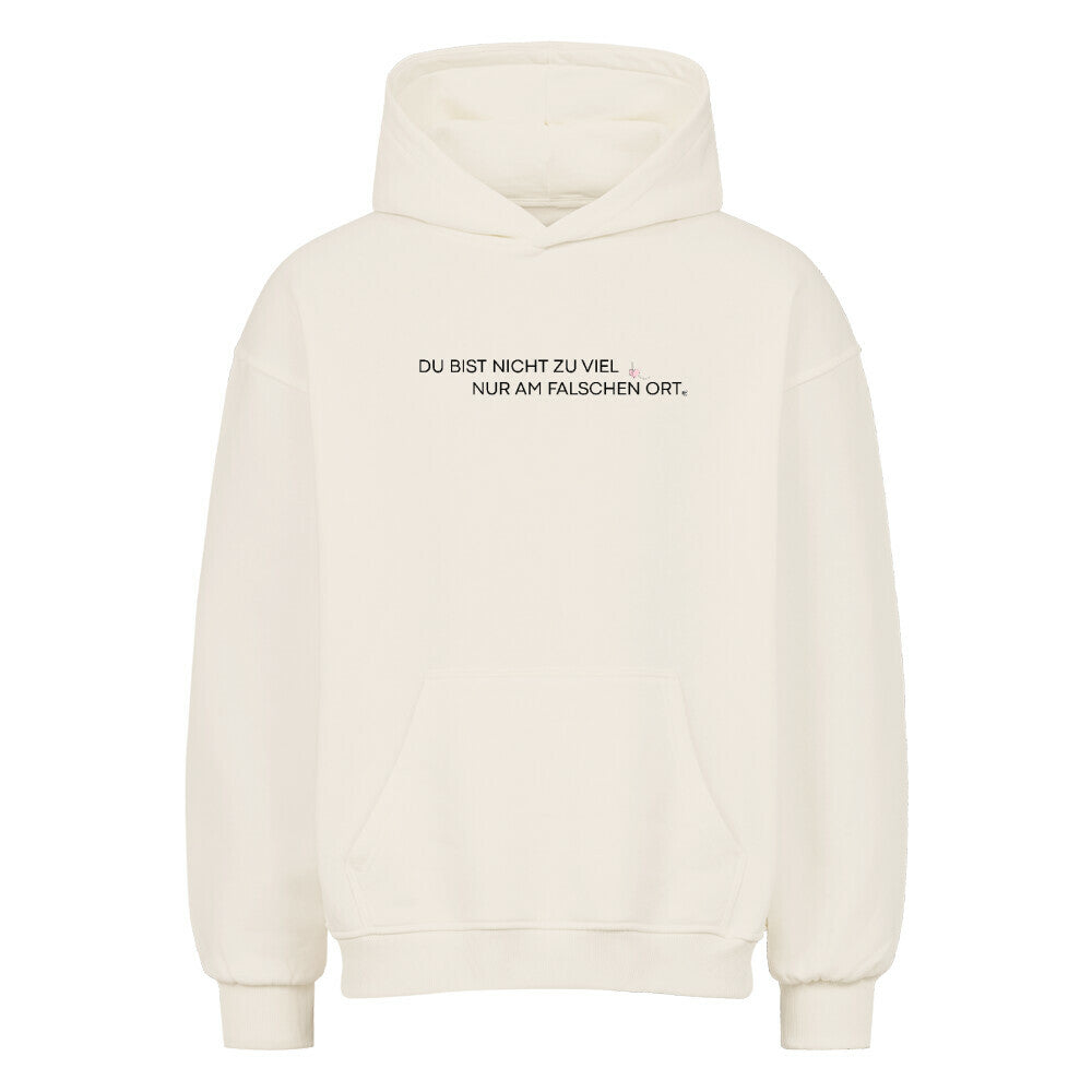 Oversized Hoodie "Nicht zu viel" Natural Raw STYL-NOW