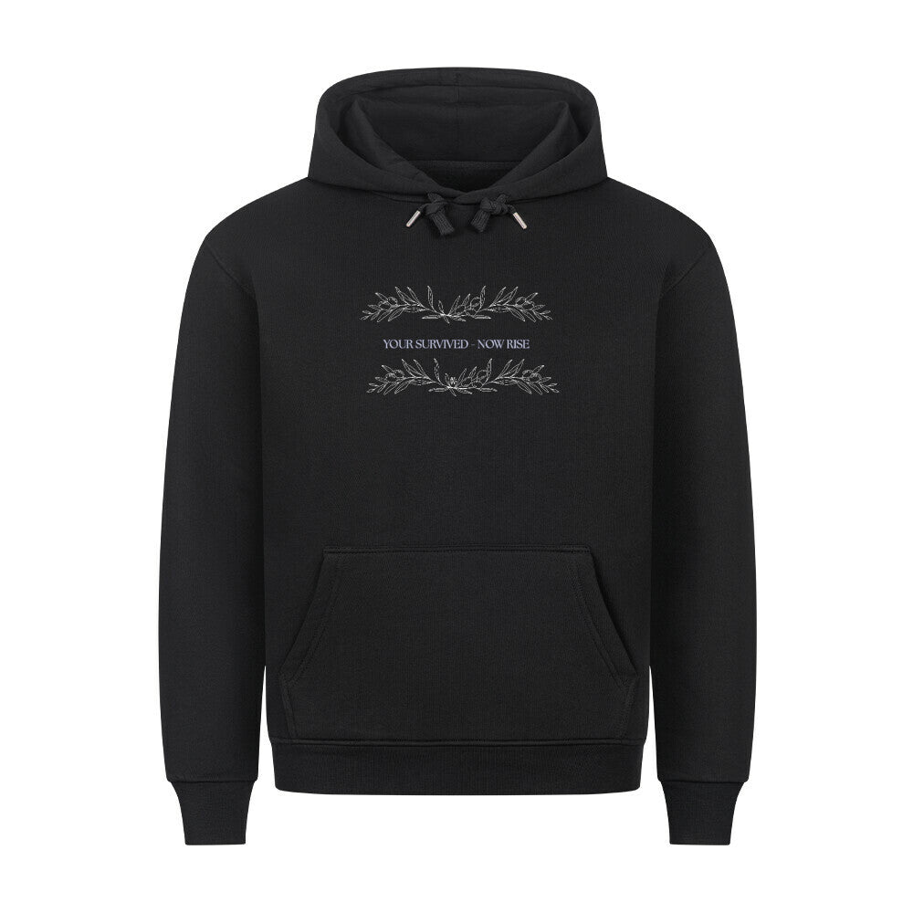 Hoodie "NOW RISE" Schwarz STYL-NOW
