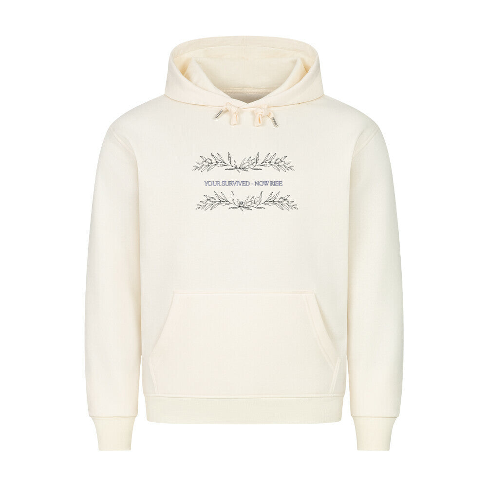 Hoodie "NOW RISE" Beige STYL-NOW