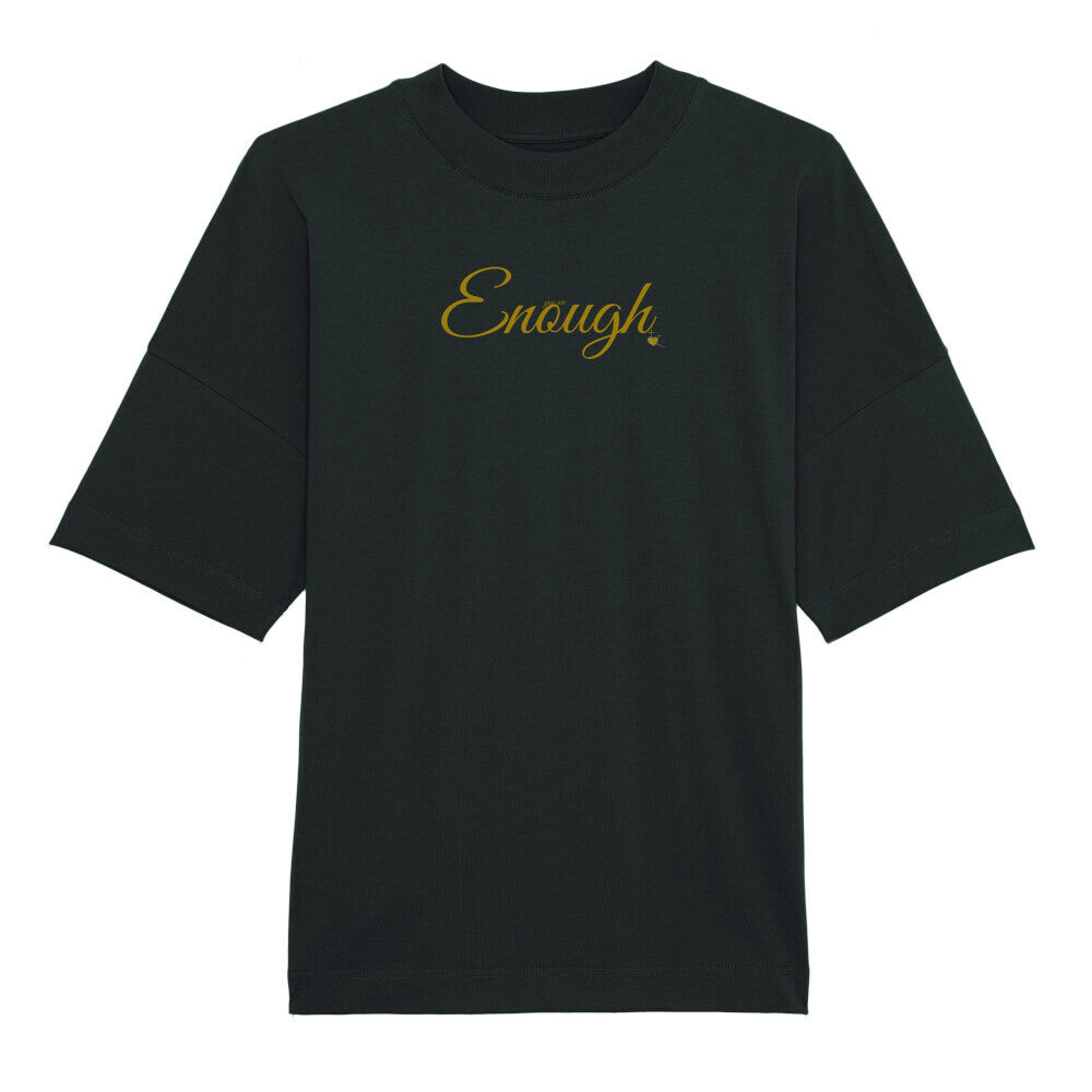 Oversized T-Shirt "YOU ARE ENOUGH" Schwarz STYL-NOW