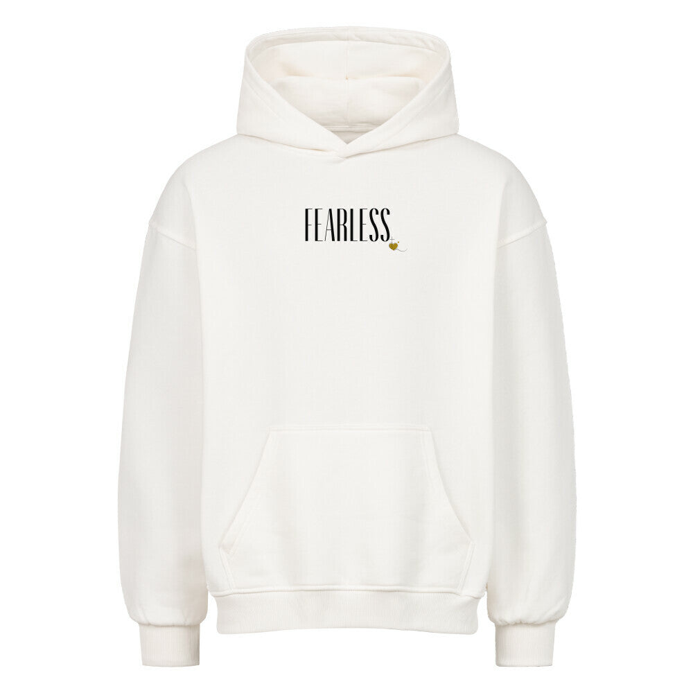Oversized Hoodie "FEARLESS" Weiß STYL-NOW