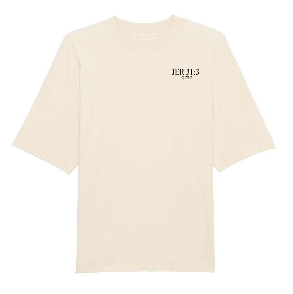 Oversized T-Shirt "JER 31:3" Beige STYL-NOW
