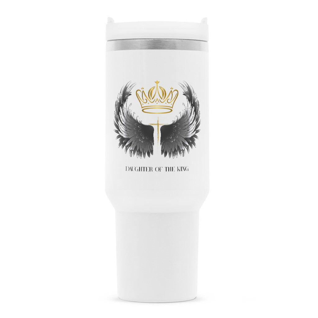 DAUGHTER OF THE KING Thermobecher – 1200ml Edelstahl 1200ml Weiß STYL-NOW