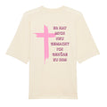 Oversized T-Shirt "ICH GEHÖRE ZU IHM" – Premium Organic Backprint Beige STYL-NOW