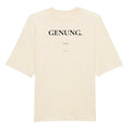 Oversized T-Shirt "GENUG" – Premium Organic Beige STYL-NOW
