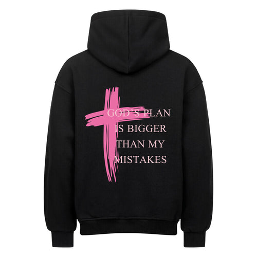 GOD'S PLAN Oversized Hoodie Backprint – Premium Qualität | STYL-NOW Schwarz STYL-NOW