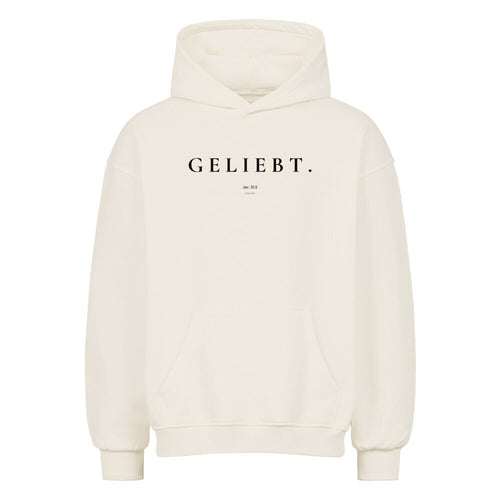 Oversized Hoodie "GELIEBT" Natural Raw STYL-NOW