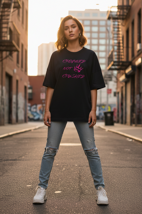 NOT CRUSHED Oversized T-Shirt – 100% Bio-Baumwolle | STYL-NOW STYL-NOW
