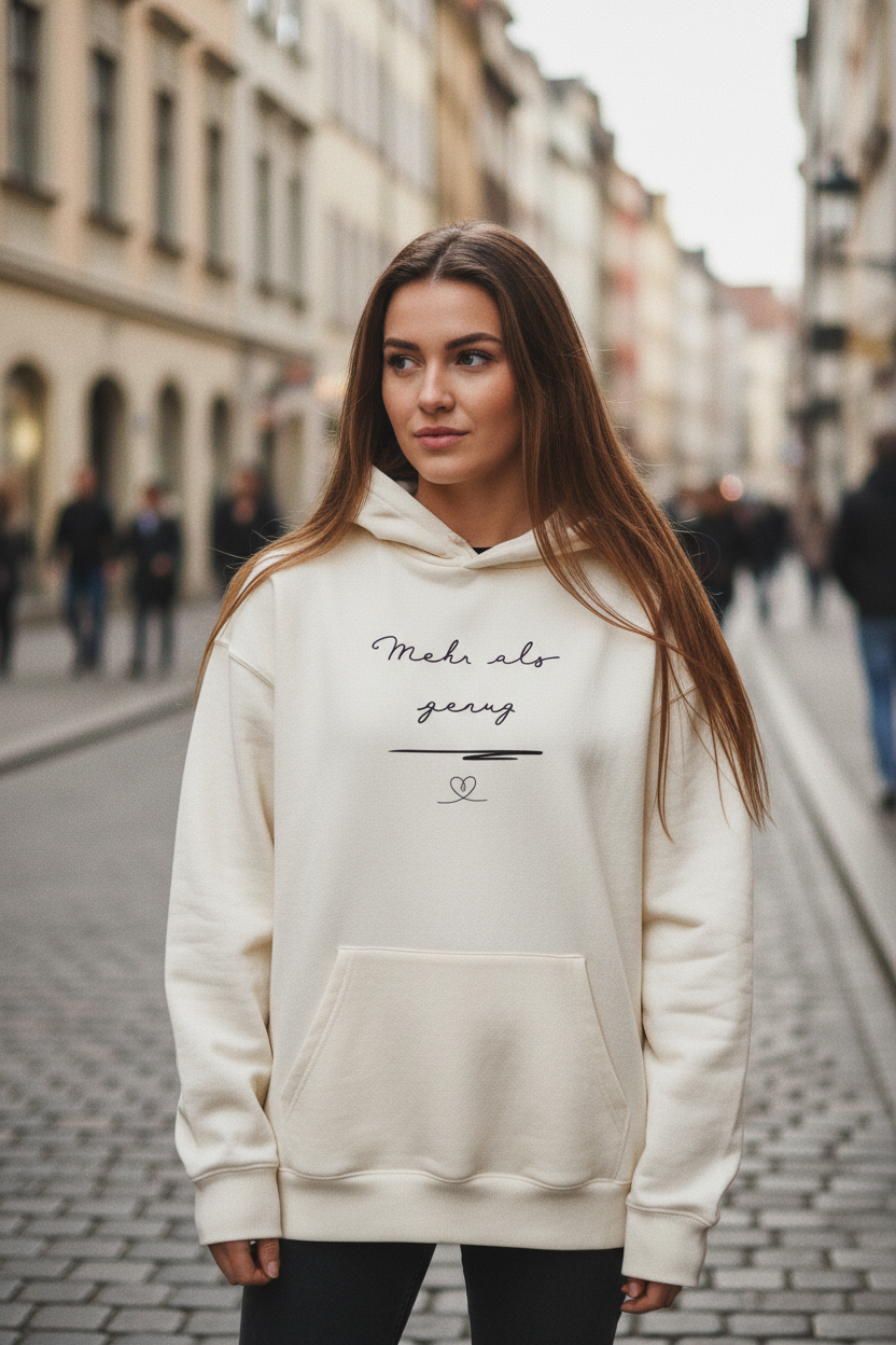 MEHR ALS GENUG Oversized Hoodie – Premium Qualität | STYL-NOW STYL-NOW