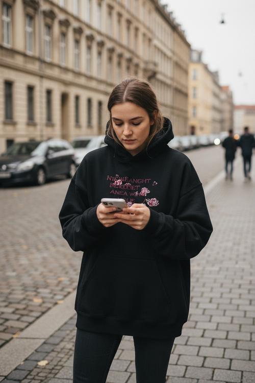 Oversized Hoodie "NICHT PERFEKT" STYL-NOW
