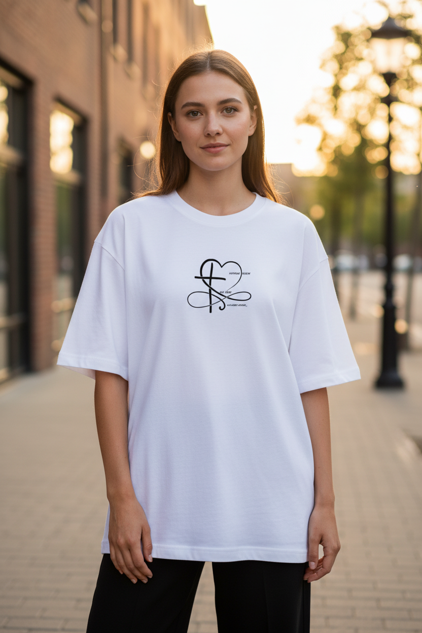 Oversized T-Shirt "UNENDLICHE LIEBE"
