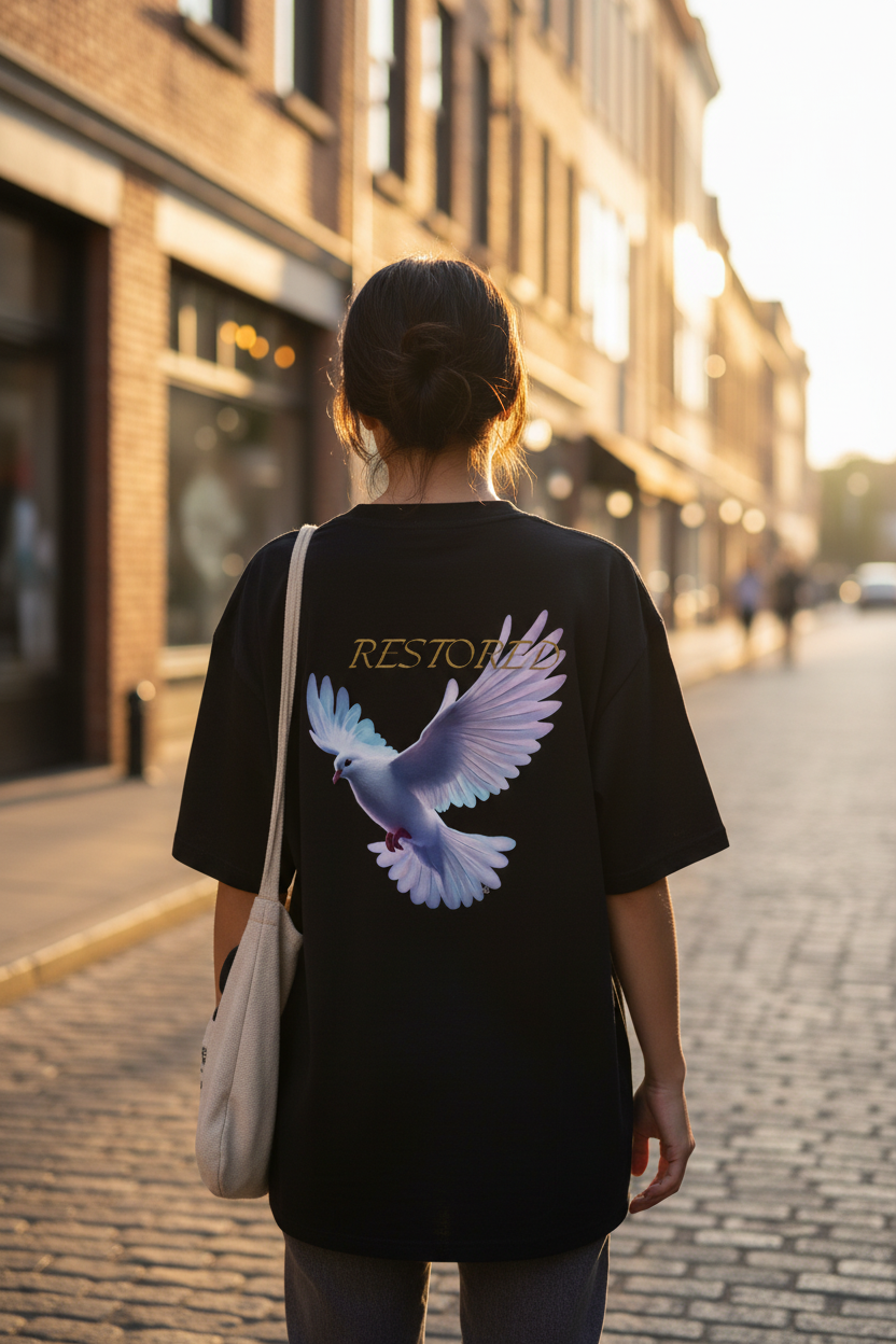 Oversized T-Shirt "RESTORED"