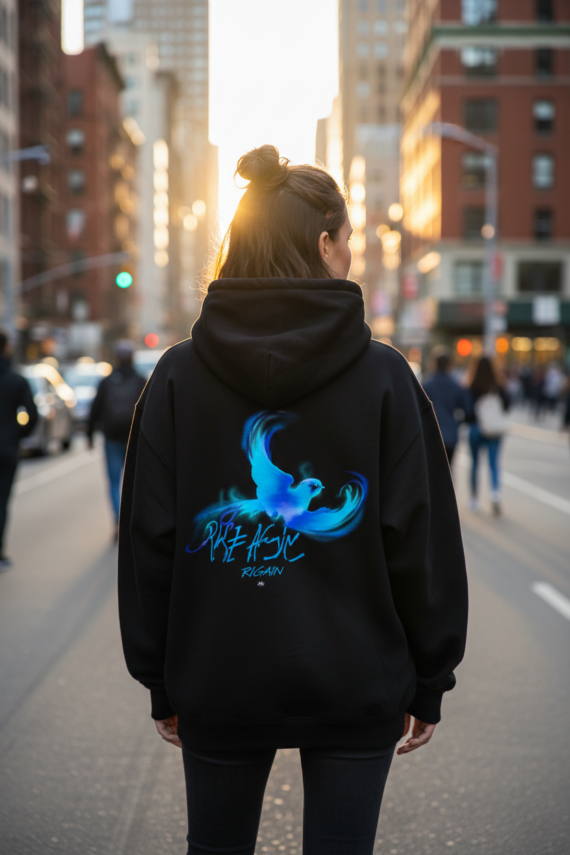 Oversized Hoodie "RISE AGAIN" STYL-NOW