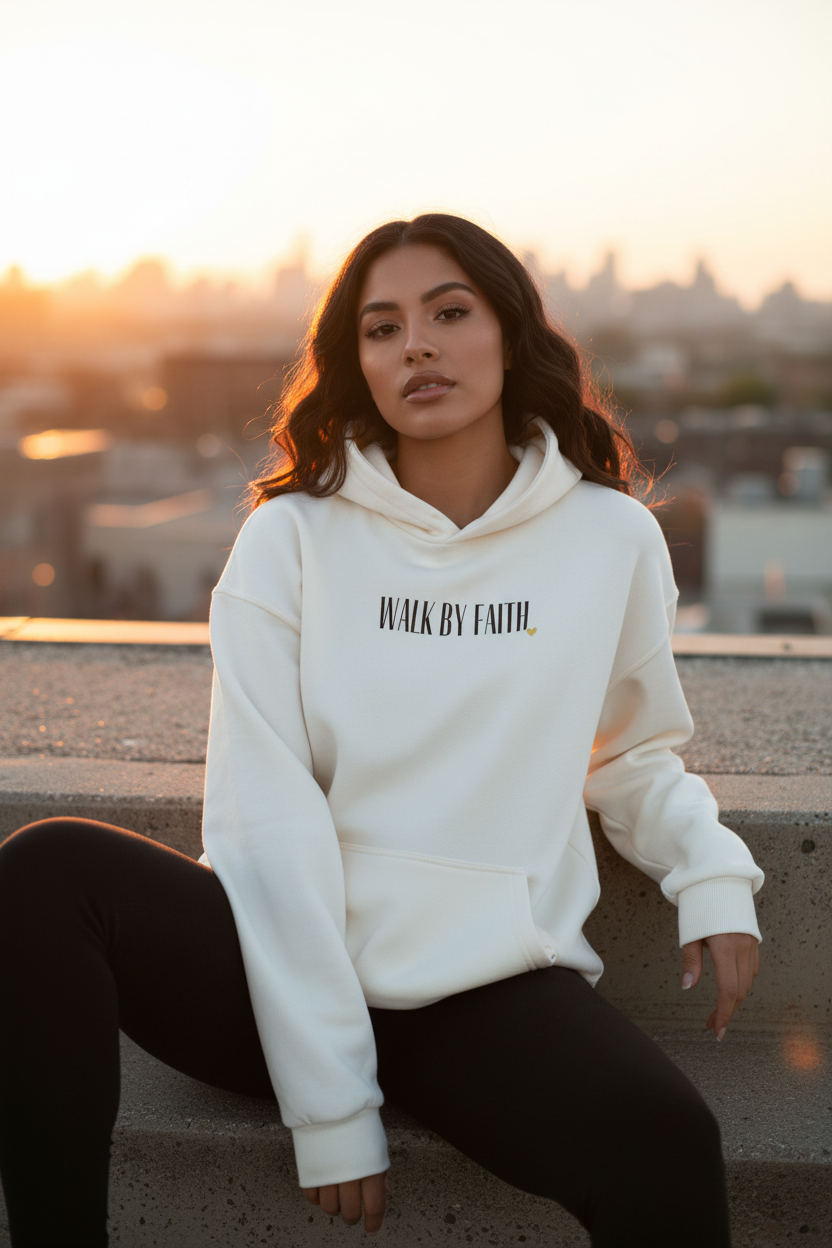 Oversized Hoodie "WALK BY FAITH"