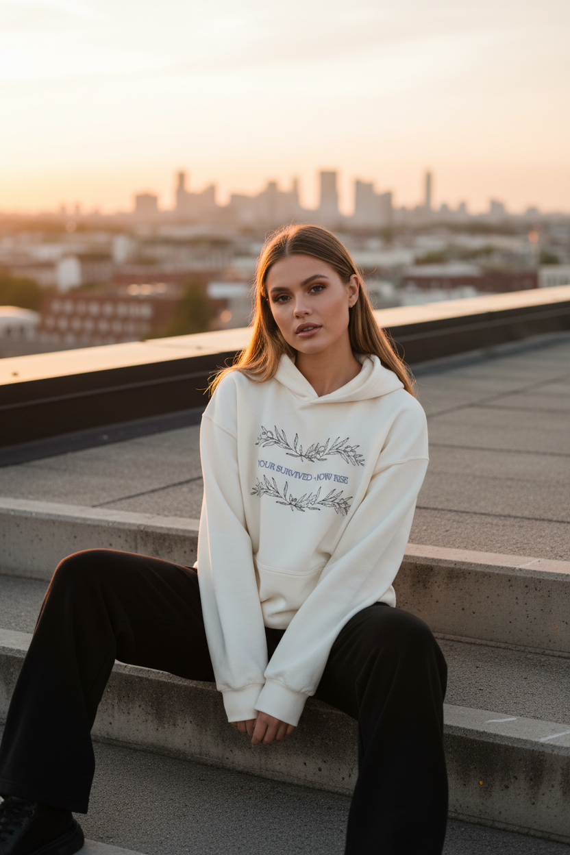 Oversized Hoodie "NOW RISE"