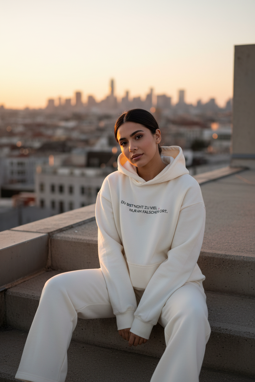 Oversized Hoodie "Nicht zu viel"