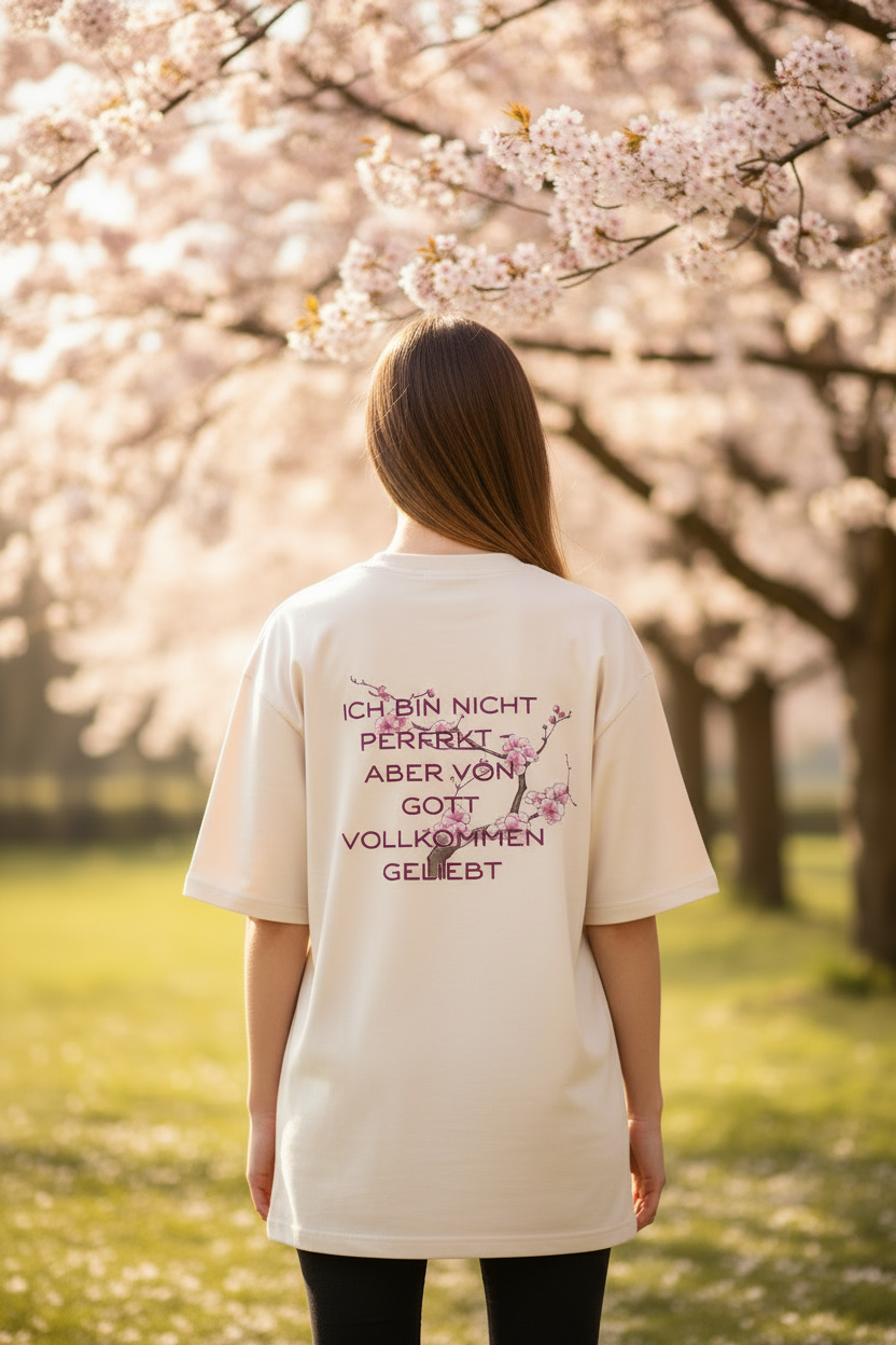 NICHT PERFEKT Oversized T-Shirt Backprint – 100% Bio-Baumwolle | STYL-NOW STYL-NOW