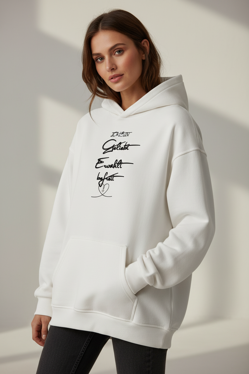 ICH BIN Oversized Hoodie – Premium Qualität | STYL-NOW STYL-NOW
