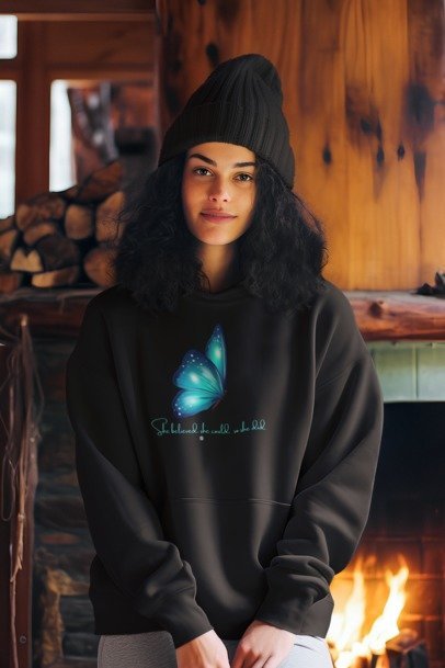 Ausgefallener Oversized Hoodie SHE DID