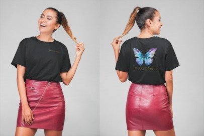 Oversized T-Shirt "TRANSFORMED" FRONT/back side STYL-NOW