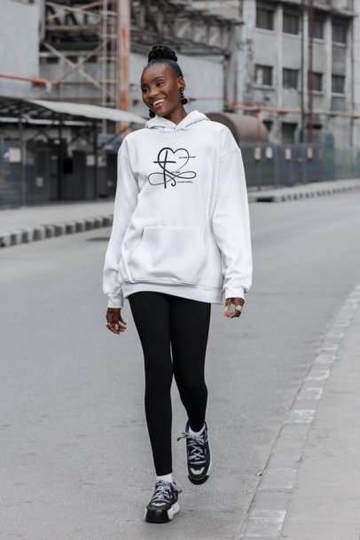 Ausgefallener Oversized Hoodie UNENDLICHE LIEBE