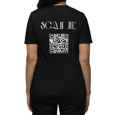 Ausgefallenes BIO T-Shirt "SCAN ME" - STYL-NOW