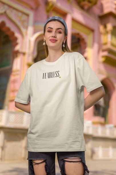 Oversized T-Shirt "FEARLESS" STYL-NOW