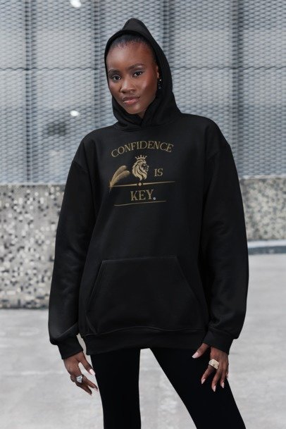 Ausgefallener Oversized Hoodie CONFIDENCE