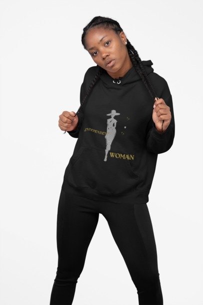 Ausgefallener Oversized Hoodie "Independent Woman"