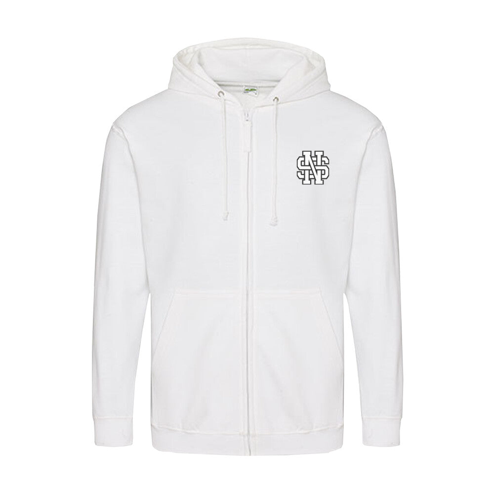 Zipper Hoodie "STYL NOW" Weiß STYL-NOW