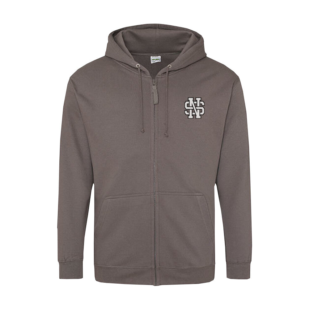 Zipper Hoodie "STYL NOW" Grau STYL-NOW